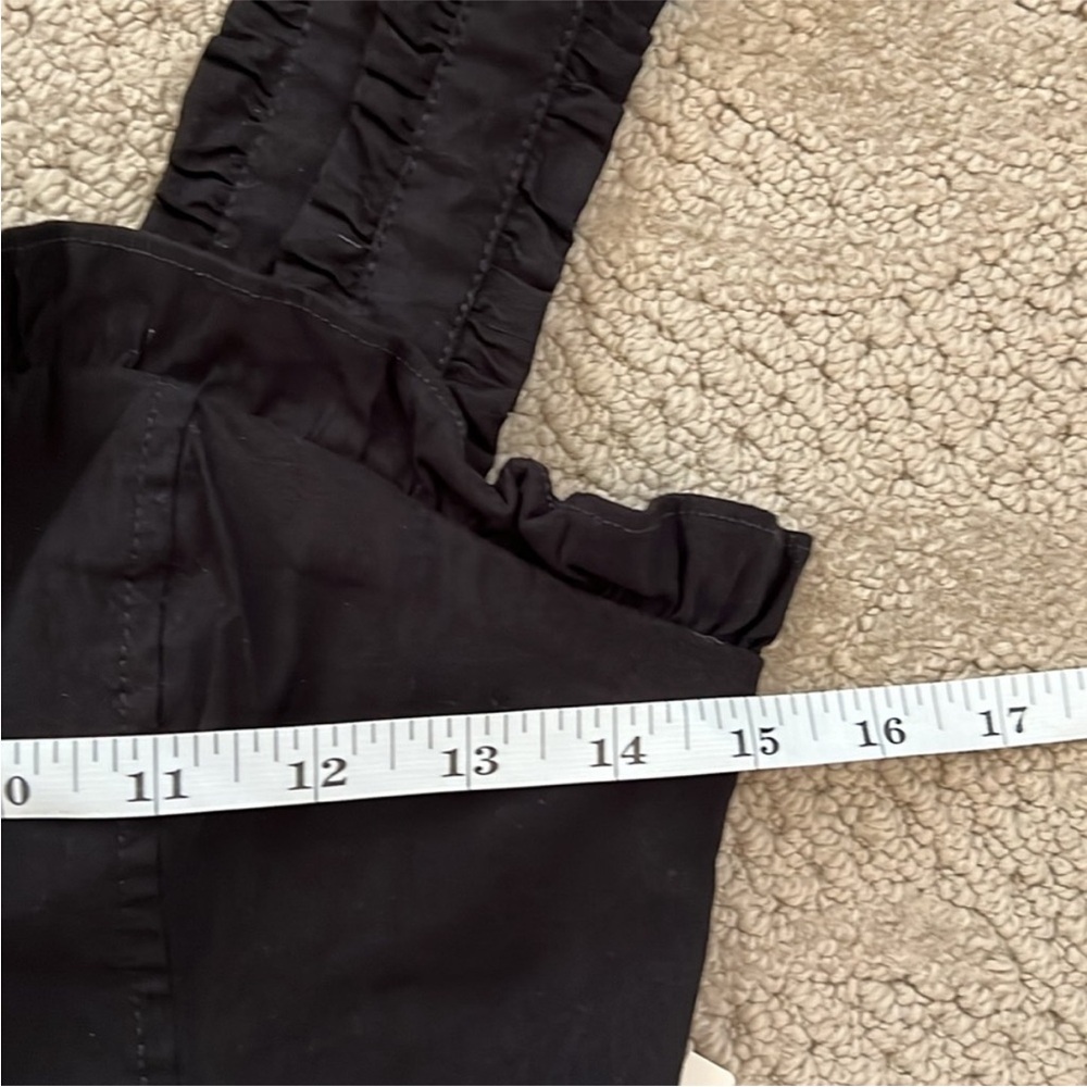 NWT Anthropologie Linden Slim Square-Neck Black Bodycon Midi Dress Size Small - Picture 12 of 16